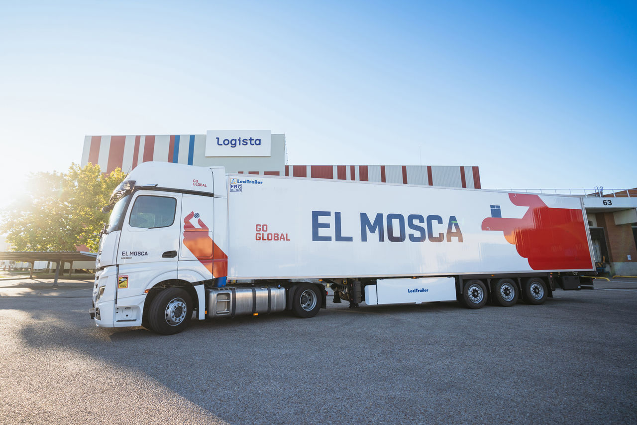Vehículo de El Mosca en las instalaciones de Logista